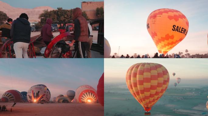 4k埃及热气球