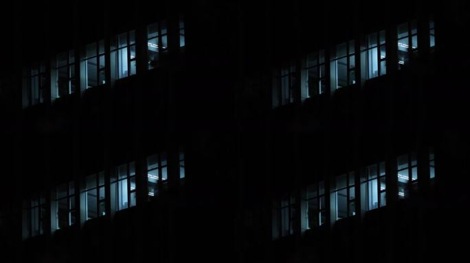 办公楼深夜加班