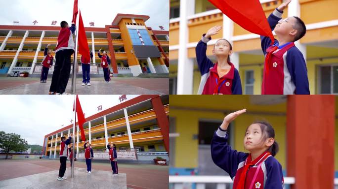 小学生升旗