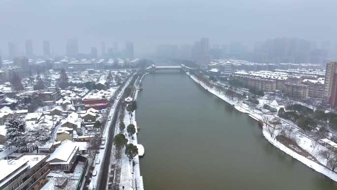 雪景浮桥素材 1