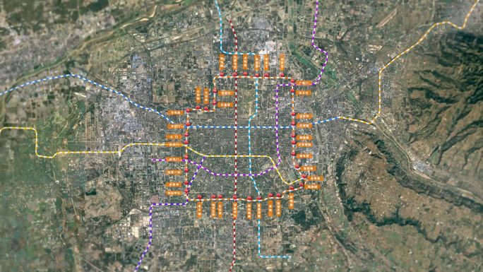 陕西西安地铁网8号线地图各站点规划途径区