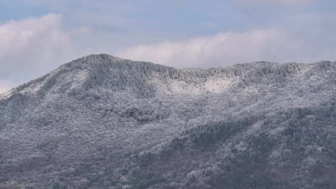 浙西天池 江南第一池 杭州 雪山 雾凇