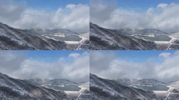 浙西天池 江南第一池 杭州 雪山 雾凇