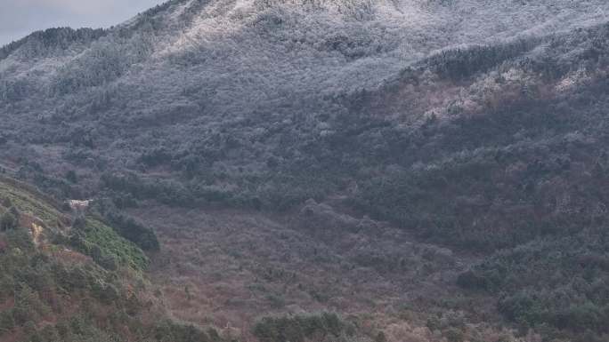 浙西天池 江南第一池 杭州 雪山 雾凇