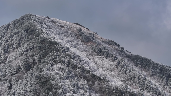 浙西天池 江南第一池 杭州 雪山 雾凇