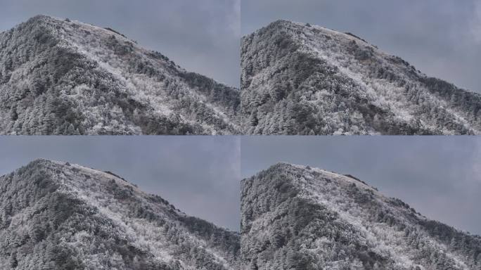 浙西天池 江南第一池 杭州 雪山 雾凇