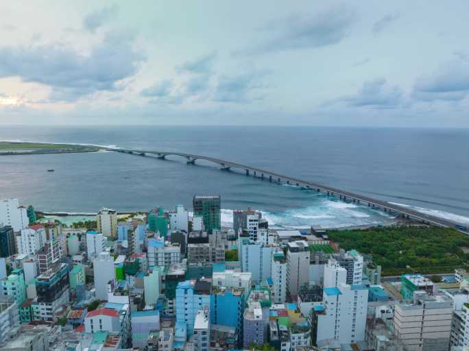 马尔代夫 中马友谊大桥  环绕延时摄影