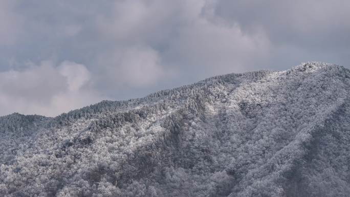 浙西天池 江南第一池 杭州 雪山 雾凇