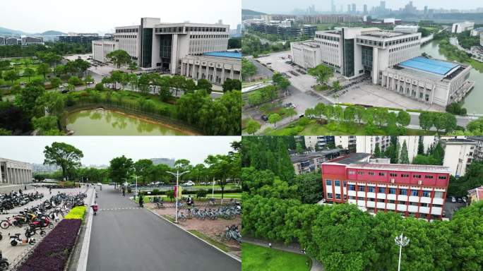 航拍长沙中南大学校园合集