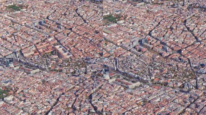 西班牙马德里城市航拍
