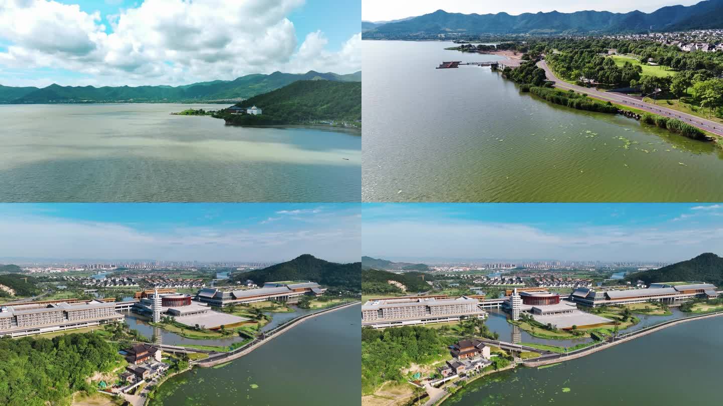东钱湖、宁波国际会议中心高清4K航拍
