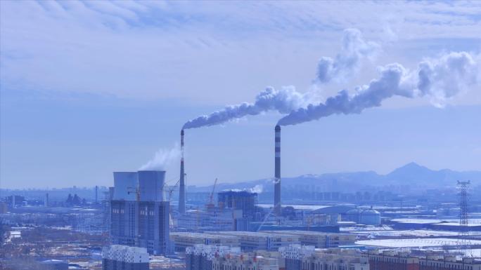 大气污染火力发电烟筒能源排放