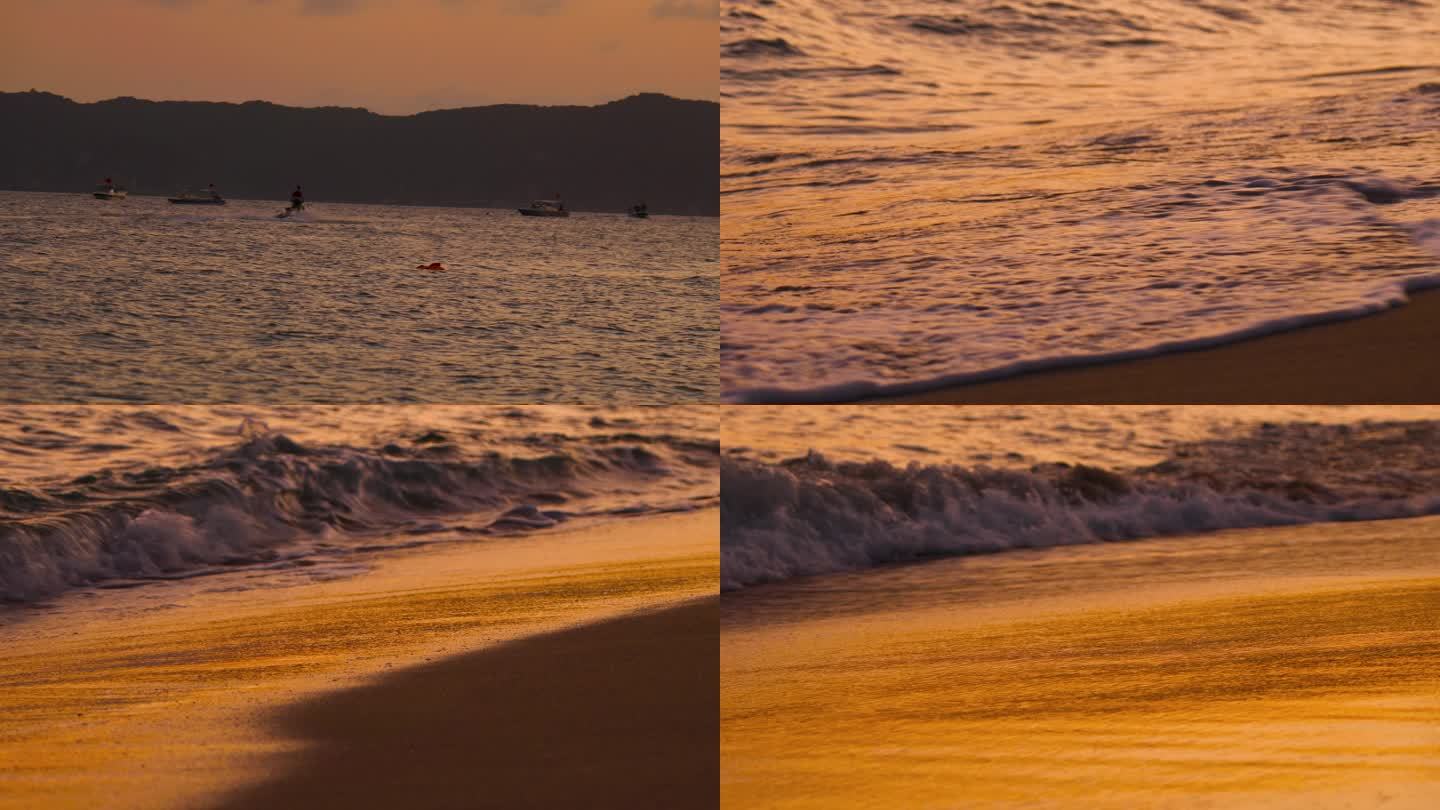 大海 海浪 沙滩 浪花 金色沙滩