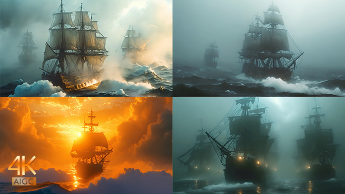 帆船战舰合集 海盗船 葡萄牙意大利战船