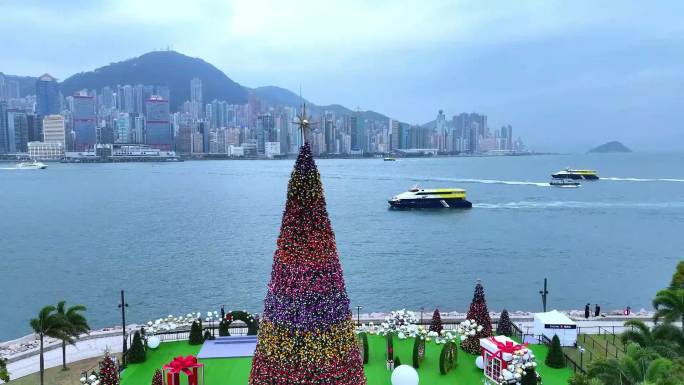 香港西九龙圣诞树