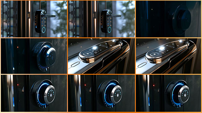 智能门锁合集 高科技门锁 人脸指纹识别