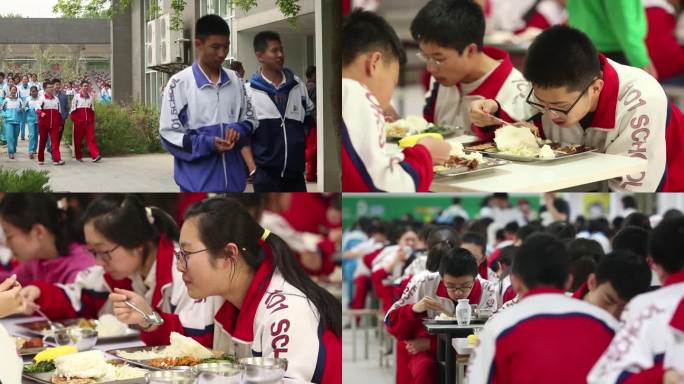 北京101中学 学生食堂、餐厅就餐