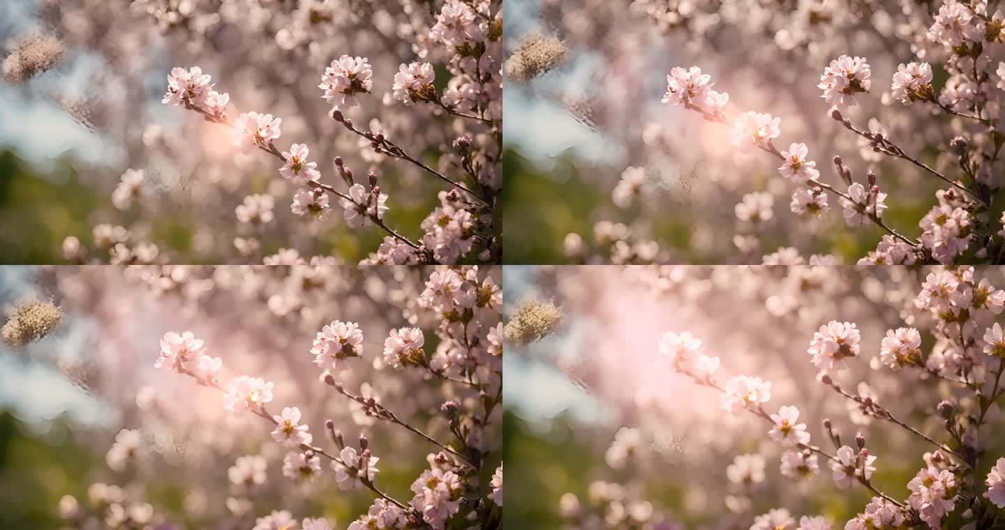 春天的樱花特写