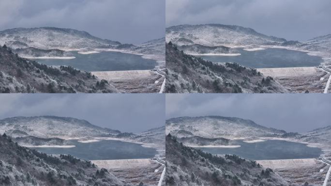 浙西天池 江南第一池 杭州 雪山 雾凇