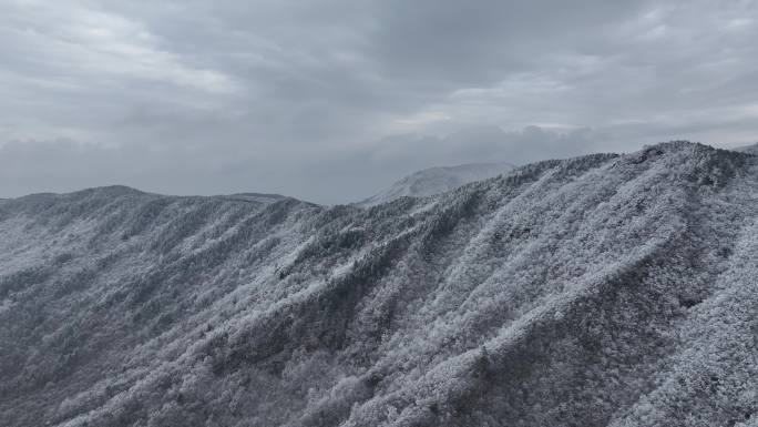 浙西天池 江南第一池 杭州 雪山 雾凇