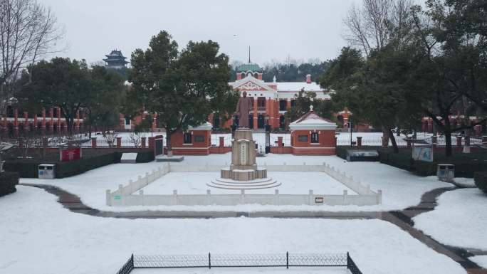 首义广场 辛亥革命纪念馆 雪