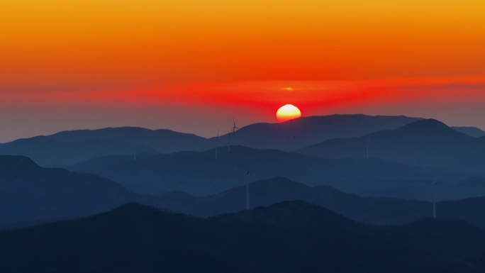 日落西山 夕阳西下 落日晚霞