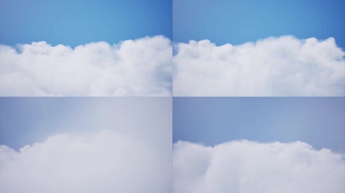 4K超清渲染云层穿越穿梭 无缝循环