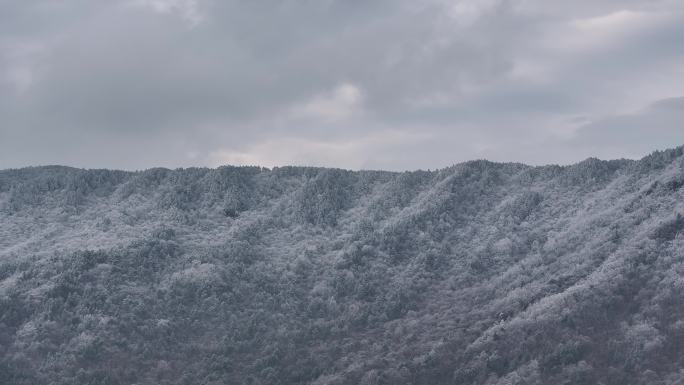 浙西天池 江南第一池 杭州 雪山 雾凇