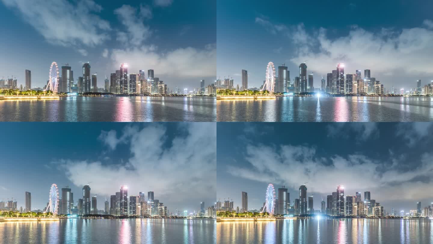 深圳前海保税区夜景