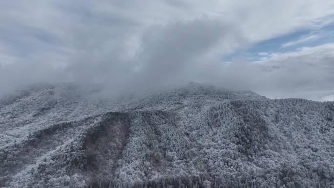 浙西天池 江南第一池 杭州 雪山 雾凇