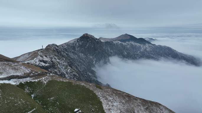 江西武功山雪景