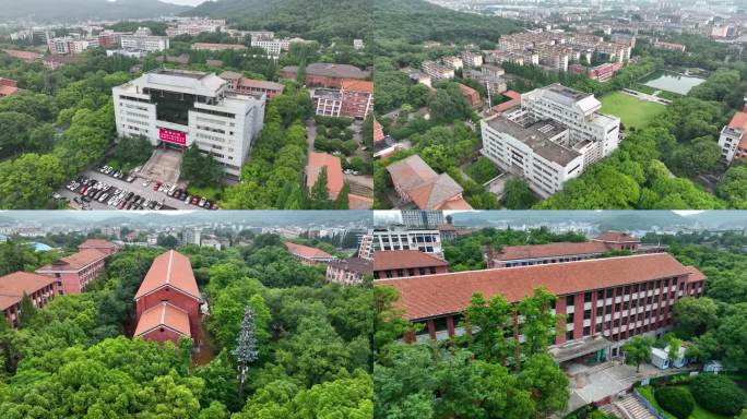 航拍长沙中南大学校园老校区7