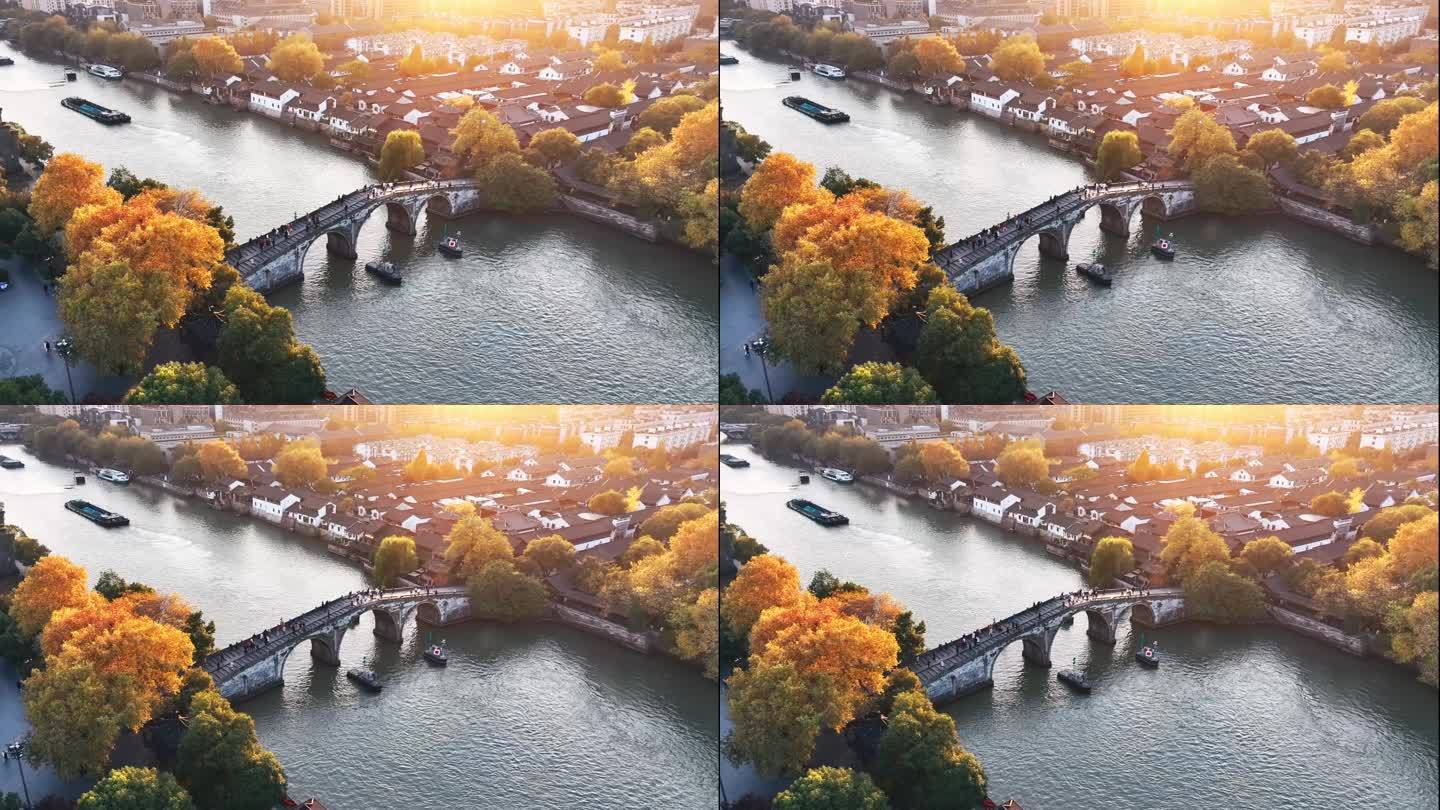 杭州拱宸桥秋色