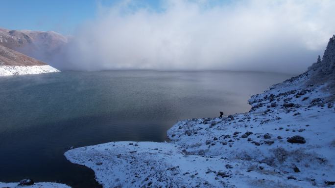 桂林全州天湖雪景