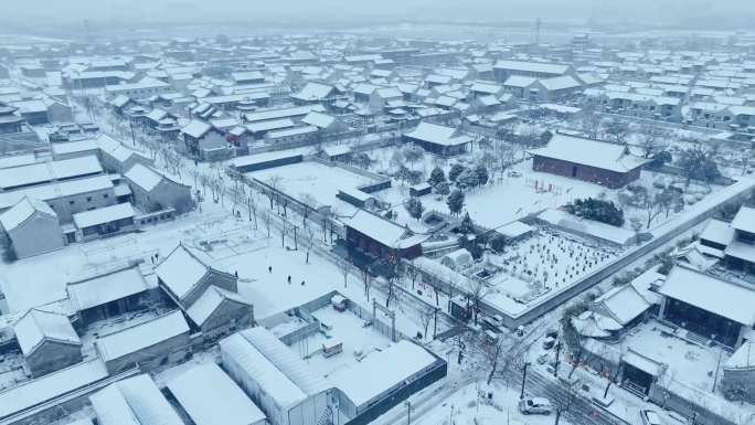 商丘古城 商丘汉梁文化公园 雪景 大雪