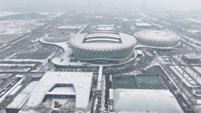 光谷国际网球场【雪景】