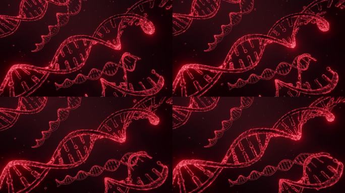 红色高级DNA特效素材