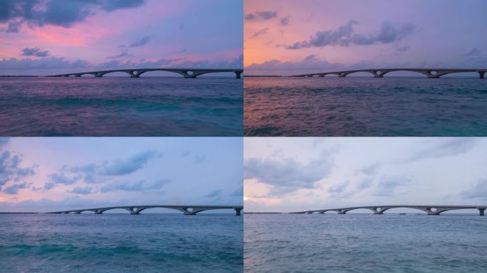 马尔代夫 中马友谊大桥  日出延时摄影