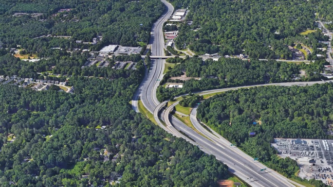 道路建设 建设 高速公路 城市空镜头