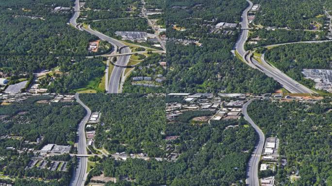 道路建设 建设 高速公路 城市空镜头