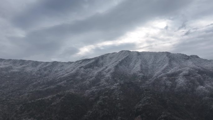 浙西天池 江南第一池 杭州 雪山 雾凇