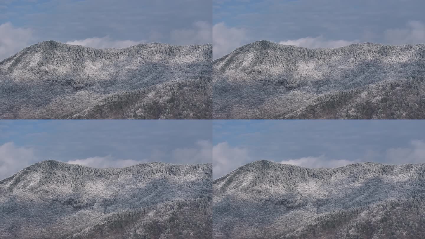 浙西天池 江南第一池 杭州 雪山 雾凇