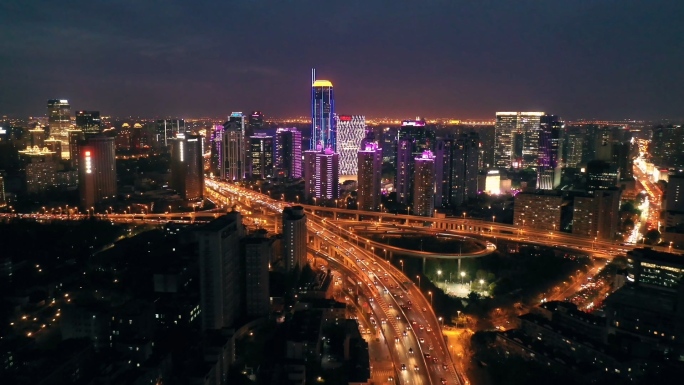 上海虹桥经济技术开发区商圈夜景