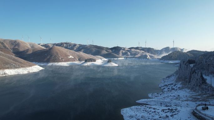 桂林全州天湖雪景