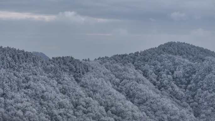 浙西天池 江南第一池 杭州 雪山 雾凇