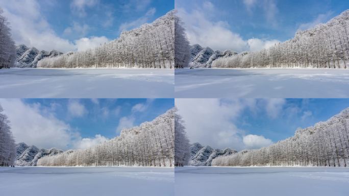 4K25P汉中龙池雪景延时