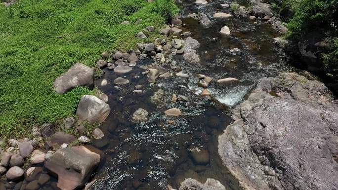 永泰溪流 青山绿水 石拱桥