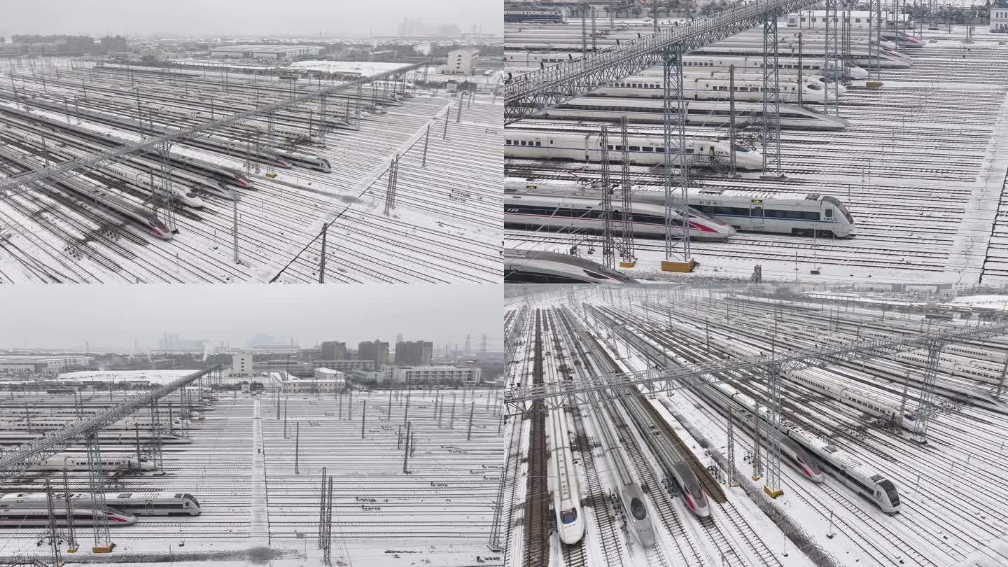 武汉铁路动车段存车线【雪景】