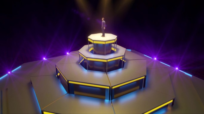 演唱会舞台3D动画视频素材