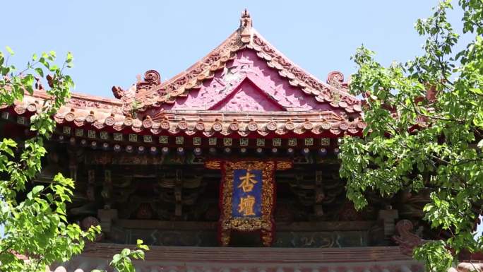 孔庙杏坛游客游览
